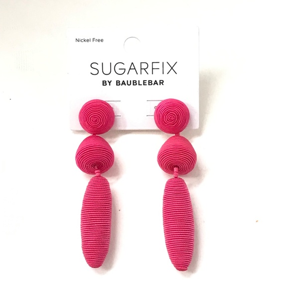SUGARFIX By BAUBLEBAR Pink Earrings Dangle Drop Nickel Free - Picture 7 of 7